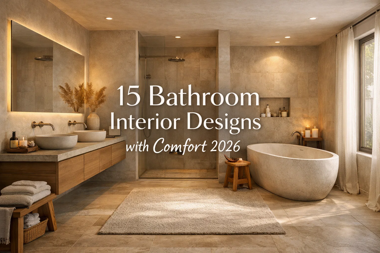 15 Bathroom Interior Designs with Comfort 2026