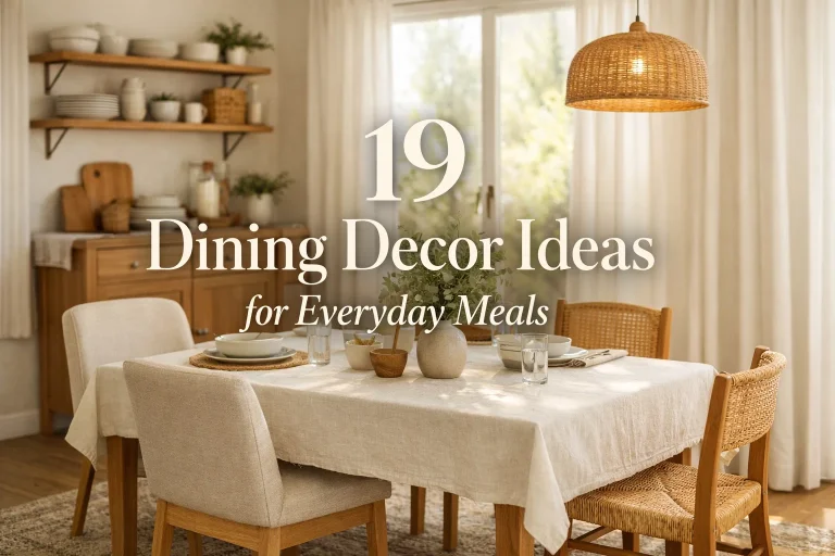 19 Dining Decor Ideas for Everyday Meals 2026