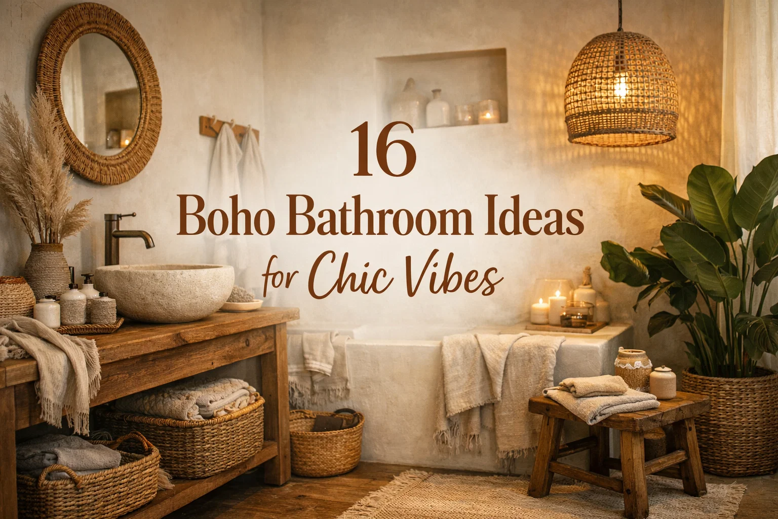 16 Boho Bathroom Ideas for Chic Vibes 2026