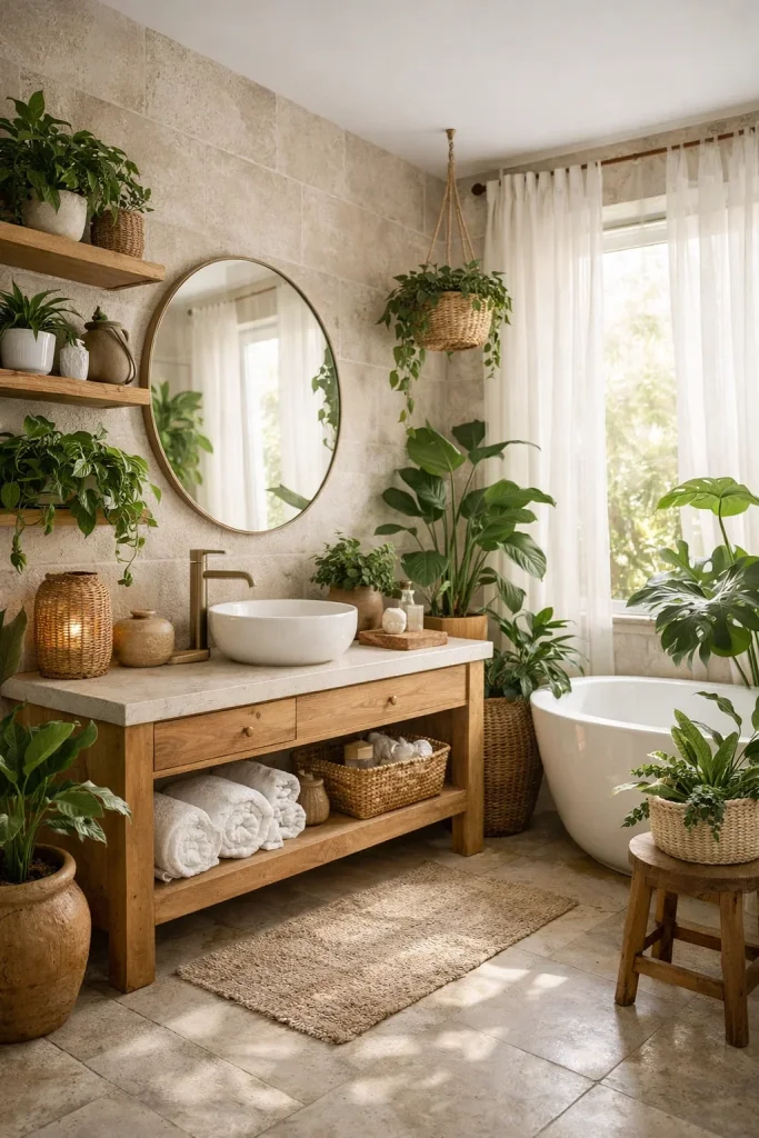16 Boho Bathroom Ideas for Chic Vibes 2026