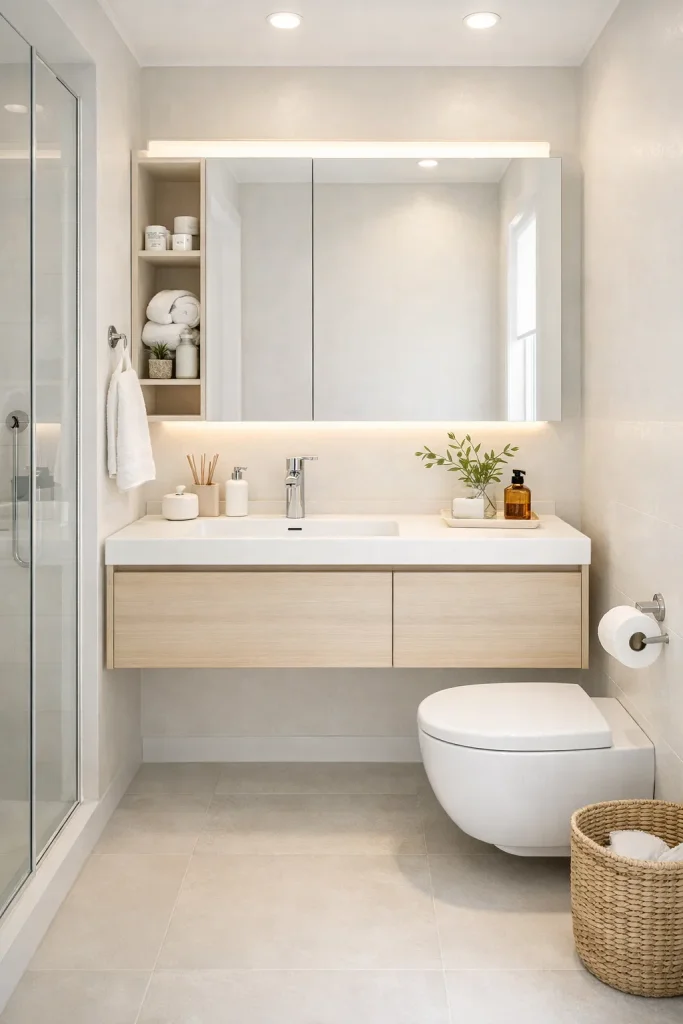 13 Tiny Bathroom Ideas That Save Space 2026