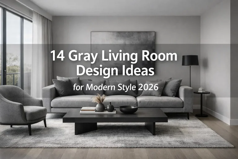 14 Gray Living Room Design Ideas for Modern Style 2026