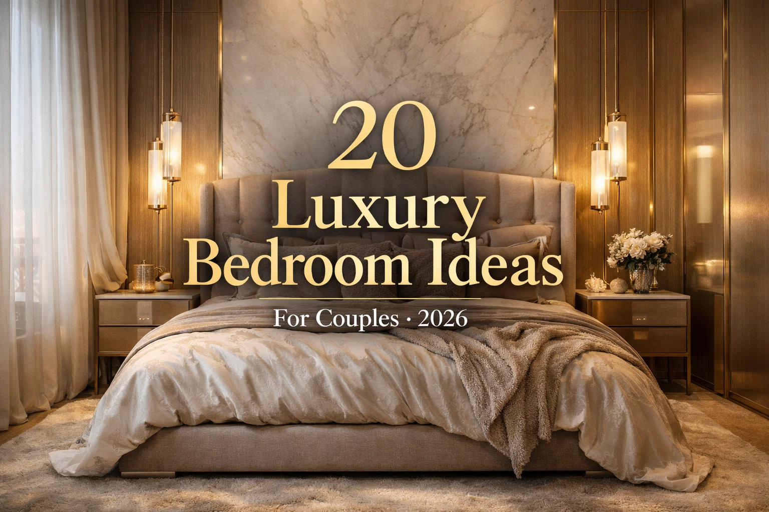 20 Luxury Bedroom Ideas for Couples 2026