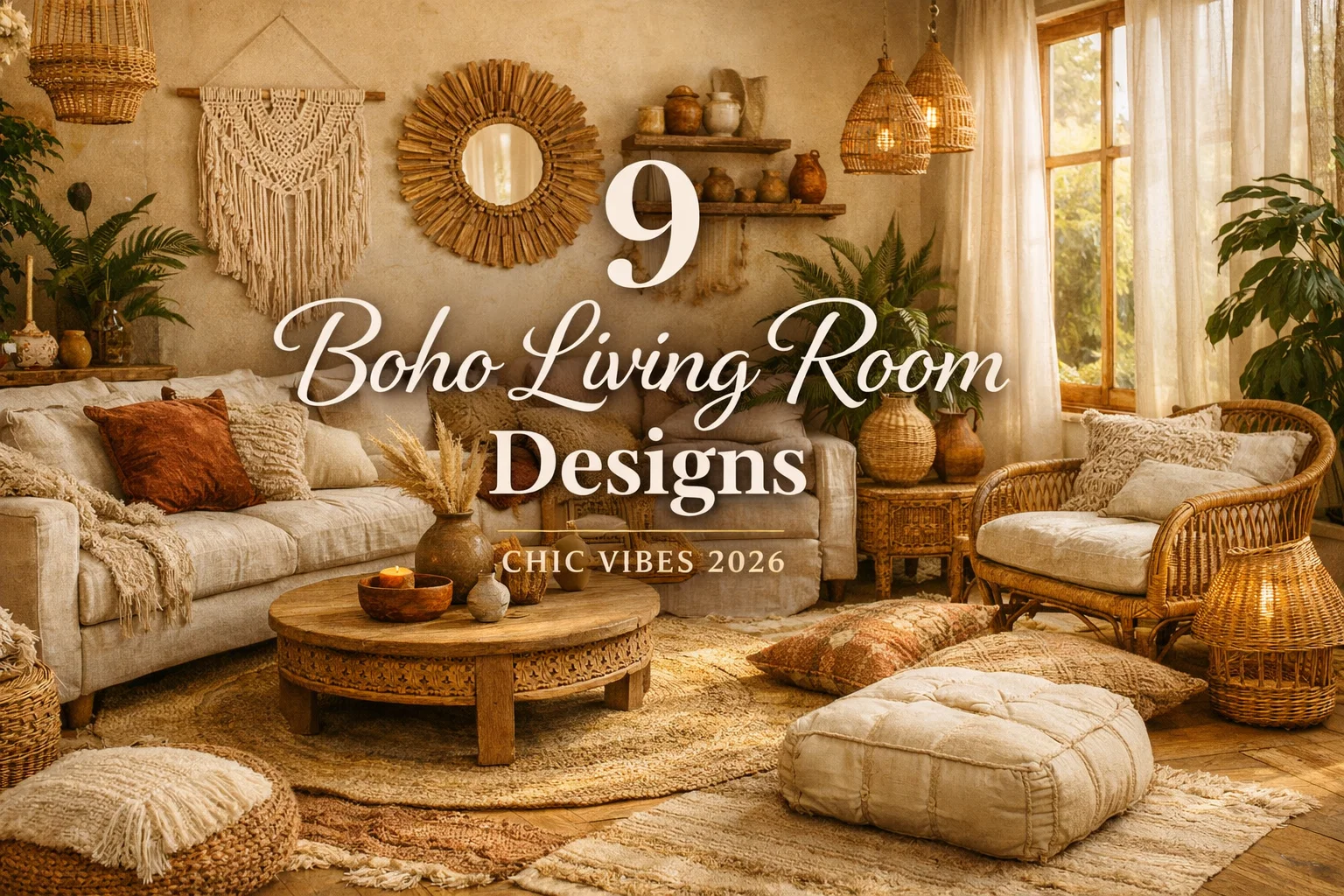 9 Boho Living Room Designs Chic Vibes 2026