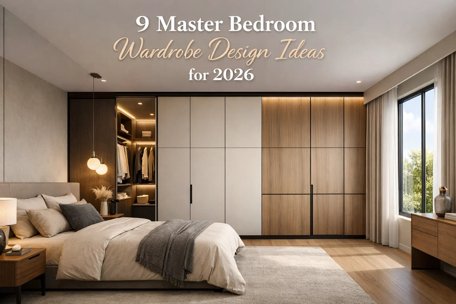 9 Master Bedroom Wardrobe Design Ideas for 2026