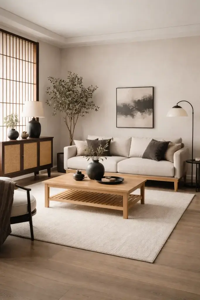12 Japandi Living Room Ideas for Calm Homes 2026