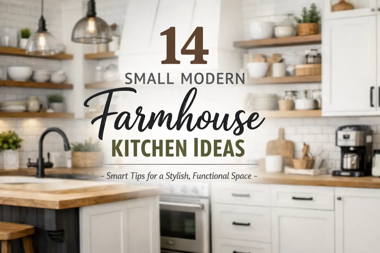14 Small Modern Farmhouse Kitchen Ideas - Smart Tips for a Stylish, Functional Space