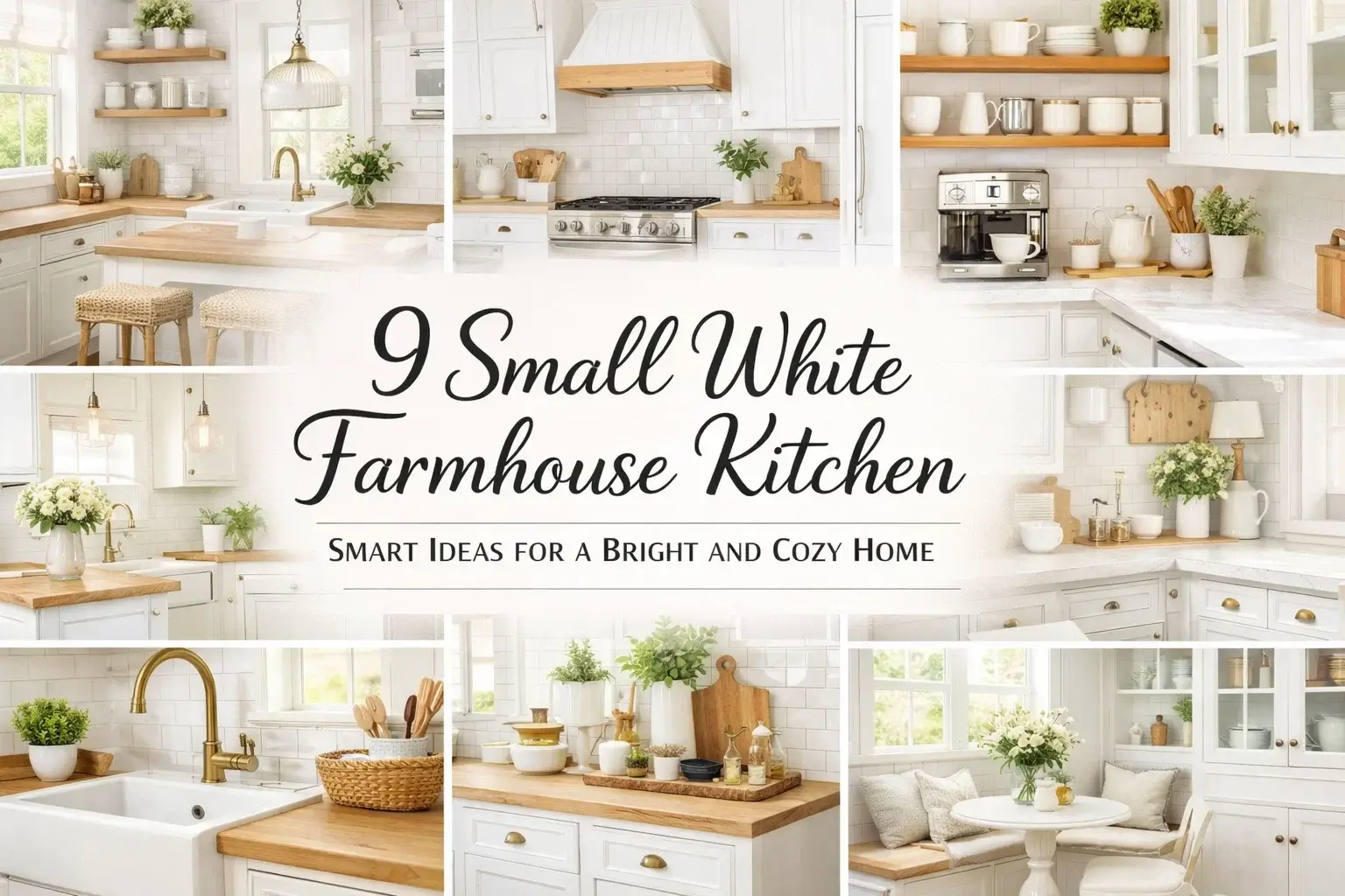 9 Small White Farmhouse Kitchen - Smart Ideas for a Bright and Cozy Home