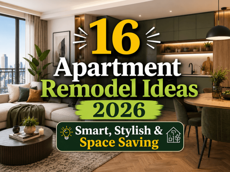 16 Apartment Remodel Ideas 2026 – Smart, Stylish & Space Saving Designs For Modern Living