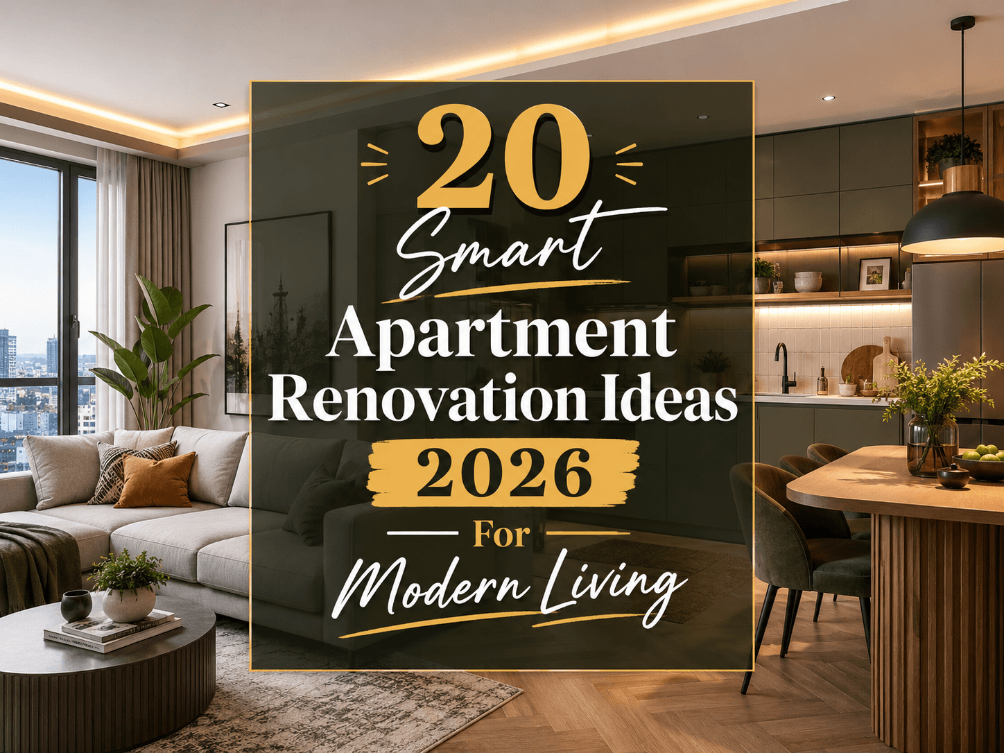 20 Smart Apartment Renovation Ideas 2026 For Modern Living