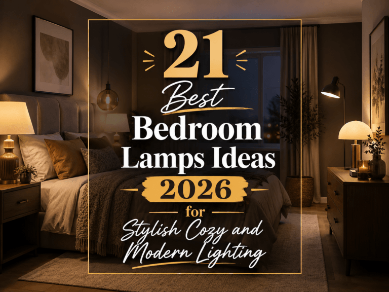 21 Best Bedroom Lamps Ideas 2026 for Stylish Cozy and Modern Lighting