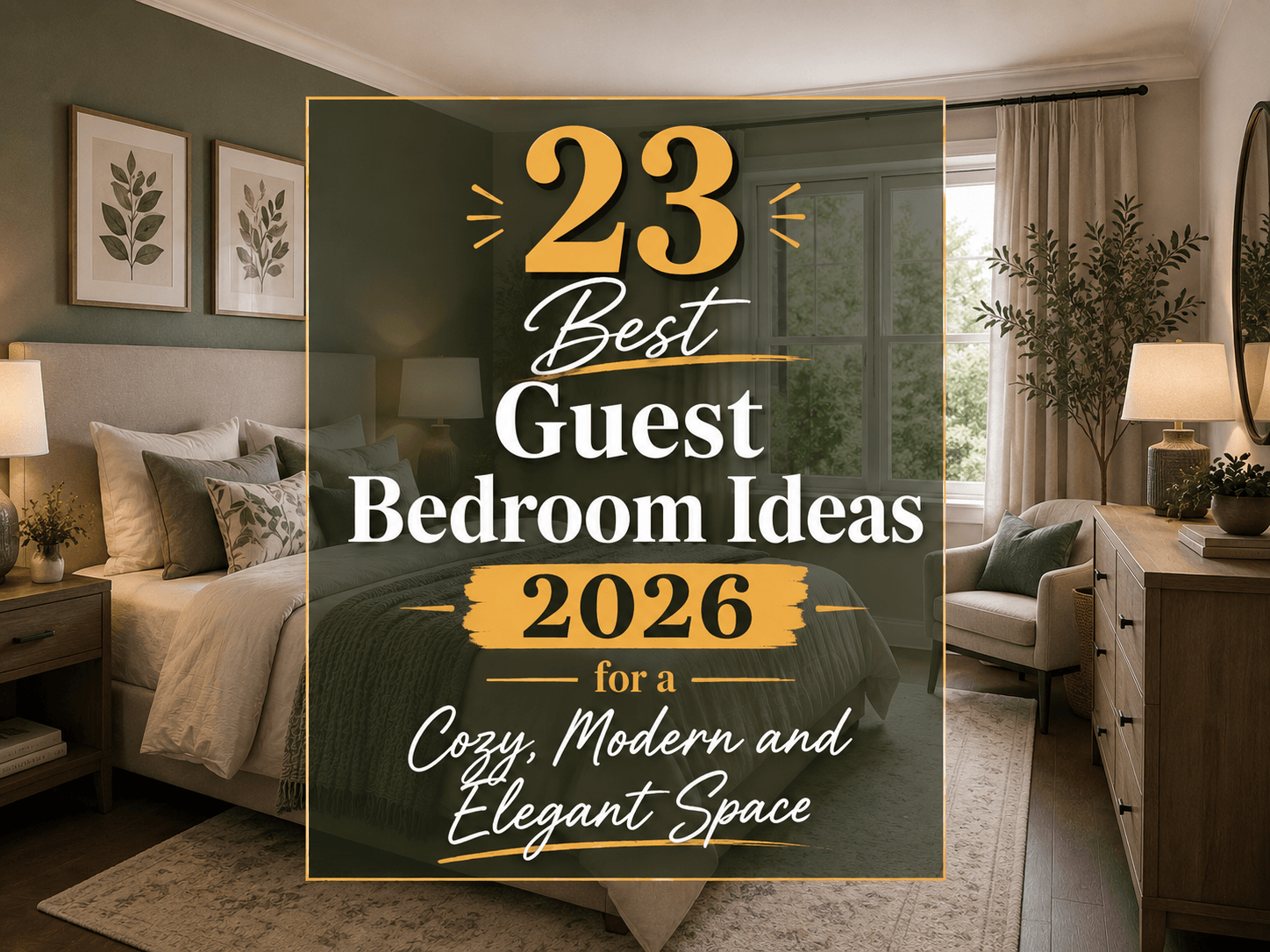 23 Best Guest Bedroom Ideas 2026 for a Cozy Modern and Elegant Space